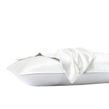 darrahopens Home & Garden > Bedding Royal Comfort Satin Sheet Set 3 Piece Fitted Sheet Pillowcase Soft  - King - White