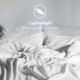 darrahopens Home & Garden > Bedding Royal Comfort Vintage Washed 100% Cotton Sheet Set Fitted Flat Sheet Pillowcases - King - White