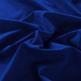 darrahopens Home & Garden > Bedding Royal Comfort Vintage Washed 100% Cotton Sheet Set Fitted Flat Sheet Pillowcases - Single - Royal Blue