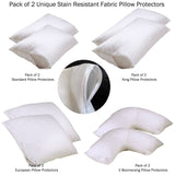 Darrahopens Home & Garden > Bedding Set of 2 Stain Resistant Pillow Protectors Standard