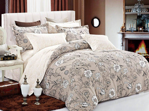 Darrahopens Home & Garden > Bedding Shacha Queen Size Duvet Doona Quilt Cover Set