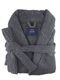 Darrahopens Home & Garden > Bedding small medium egyptian cotton terry toweling bathrobe charcoal