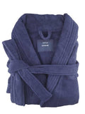 Darrahopens Home & Garden > Bedding small medium egyptian cotton terry toweling bathrobe navy
