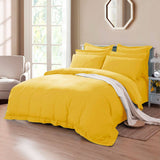 Darrahopens Home & Garden > Bedding Tailored 1000TC Ultra Soft King Size Yellow Duvet Doona Quilt Cover Set