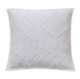 Darrahopens Home & Garden > Bedding TUFTED MICROFIBRE SUPER SOFT CUSHION COVER-WHITE
