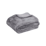 Darrahopens Home & Garden > Bedding Tuscany Luxury Faux Sheep Wool Fur Throw Rug Grey