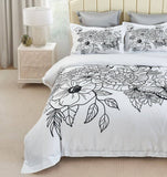 Darrahopens Home & Garden > Bedding Viene Floral Quilt Cover Set - King Size