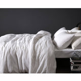 Darrahopens Home & Garden > Bedding Vintage Design Homewares 100% Linen White Quilt Cover Set KING