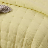 Darrahopens Home & Garden > Bedding Vintage Design Homewares 3 Piece Hugo Cotton Gauze Quilted Comforter Set Butter Queen