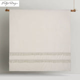 Darrahopens Home & Garden > Bedding Vintage Design Homewares Boho Cream Cotton Tassel Quilt Cover Set Queen