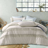 Darrahopens Home & Garden > Bedding Vintage Design Homewares Boho Cream Cotton Tassel Quilt Cover Set Queen