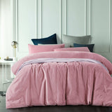 Darrahopens Home & Garden > Bedding Vintage Design Homewares Cotton Velvet Quilt Cover Set Smokey Rose Super King