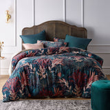 Darrahopens Home & Garden > Bedding Vintage Design Homewares Etheridge Printed Velvet Quilt Cover Set Queen