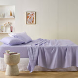 Darrahopens Home & Garden > Bedding Vintage Design Homewares Lilac French Linen Sheet Set Single