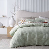 Darrahopens Home & Garden > Bedding Vintage Design Homewares Malvern Sage Cotton Quilt Cover Set Queen