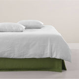 Darrahopens Home & Garden > Bedding Vintage Design Homewares Olive French Linen Valance King