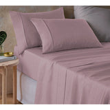 Darrahopens Home & Garden > Bedding Vintage Design Homewares Pale Mauve Hemp Sheet Set Queen