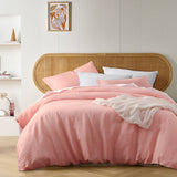 Darrahopens Home & Garden > Bedding Vintage Design Homewares Peach French Linen Quilt Cover Set Queen