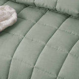 Darrahopens Home & Garden > Bedding Vintage Design Homewares Sage French Linen Coverlet Set Queen