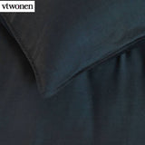 Darrahopens Home & Garden > Bedding VTWonen Earth Dark Blue Quilt Cover Set King