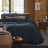 Darrahopens Home & Garden > Bedding VTWonen Earth Dark Blue Quilt Cover Set King