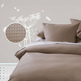 Darrahopens Home & Garden > Bedding Waffle Quilt Cover Set - Linen - Queen