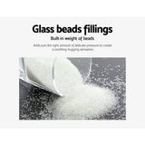 darrahopens Home & Garden > Bedding Weighted Blanket Adult 5KG Heavy Gravity Blankets Microfibre Cover Calming Relax Anxiety Relief Grey