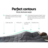 darrahopens Home & Garden > Bedding Weighted Blanket Adult 9KG Heavy Gravity Blankets Microfibre Cover Calming Relax Anxiety Relief Grey