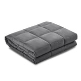 darrahopens Home & Garden > Bedding Weighted Blanket Adult 9KG Heavy Gravity Blankets Microfibre Cover Calming Relax Anxiety Relief Grey
