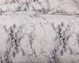 Darrahopens Home & Garden > Bedding White Marble Double Size Duvet Doona Quilt Cover Set