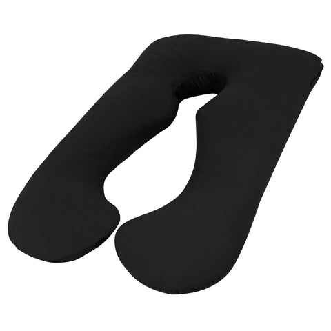 Darrahopens Home & Garden > Bedding Woolcomfort Aus Made Maternity Pregnancy Nursing Sleeping Body Pillow Pillowcase Included Black