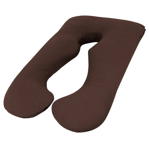 Darrahopens Home & Garden > Bedding Woolcomfort Aus Made Maternity Pregnancy Nursing Sleeping Body Pillow Pillowcase Included Chocolate