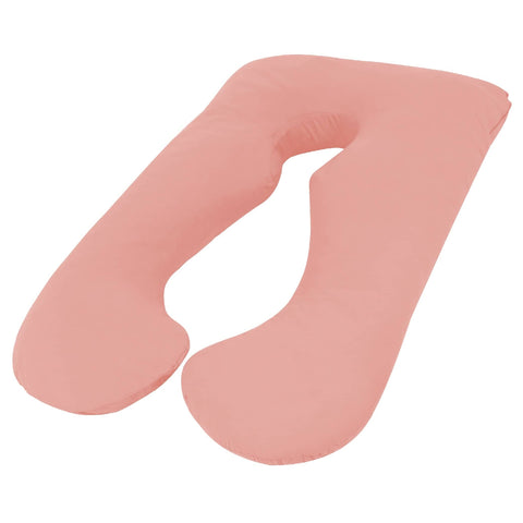 Darrahopens Home & Garden > Bedding Woolcomfort Aus Made Maternity Pregnancy Nursing Sleeping Body Pillow Pillowcase Included Light Pink