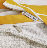 Darrahopens Home & Garden > Bedding Zoey 100% cotton reversible quilt cover set-super king size