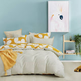 Darrahopens Home & Garden > Bedding Zoey 100% cotton reversible quilt cover set-super king size