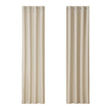 Darrahopens Home & Garden > Curtains Artiss 2X Blockout Curtains Blackout Window Curtain Eyelet 140x230cm Beige