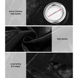 Darrahopens Home & Garden > Curtains Artiss 2X Blockout Curtains Blackout Window Curtain Eyelet 140x230cm Black