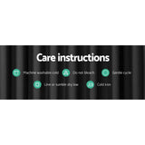 Darrahopens Home & Garden > Curtains Artiss 2X Blockout Curtains Blackout Window Curtain Eyelet 140x230cm Black