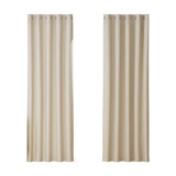 Darrahopens Home & Garden > Curtains Artiss 2X Blockout Curtains Blackout Window Curtain Eyelet 180x213cm Beige