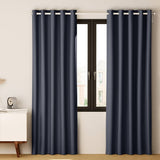 Darrahopens Home & Garden > Curtains Artiss 2X Blockout Curtains Blackout Window Curtain Eyelet 180x213cm Charcoal