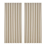 Darrahopens Home & Garden > Curtains Artiss 2X Blockout Curtains Blackout Window Curtain Eyelet 300x230cm Beige
