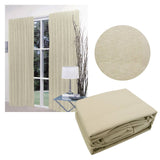 Darrahopens Home & Garden > Curtains Home Innovations Pair of Faux Linen Blockout Pinch Pleat Curtains Linen to Fit 180 x 221cm