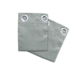 Darrahopens Home & Garden > Curtains Pair of Blockout Embossed Eyelet Leaf Curtains Grey