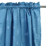Darrahopens Home & Garden > Curtains Pair of Polyester Cotton Rod Pocket Blue Daisy Curtains