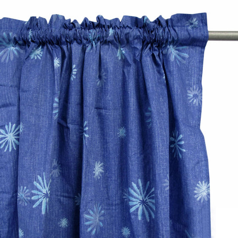 Darrahopens Home & Garden > Curtains Pair of Polyester Cotton Rod Pocket Pacific Daisy Curtains