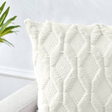 Darrahopens Home & Garden > Decor 2 Pack Decorative Boho Throw Pillow Covers 45 x 45 cm (White)