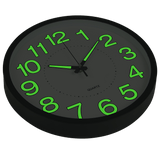 darrahopens Home & Garden > Decor 305mm Luminous Wall Clock Glow In The Dark Silent Quartz Indoor Home Modern Clock