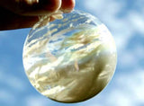Darrahopens Home & Garden > Decor 4 x Glass Bauble 8cm Diameter Round Clear with Silver Cap - table or tree centrepice personal memory theme craft gift