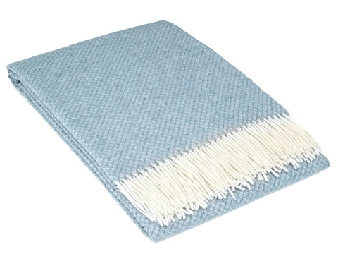 Darrahopens Home & Garden > Decor Chiswick Throw - Merino Wool/Cashmere - Blue