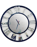 Darrahopens Home & Garden > Decor Decorative Beaded Mirrored Clock- Black Beaded 75cm